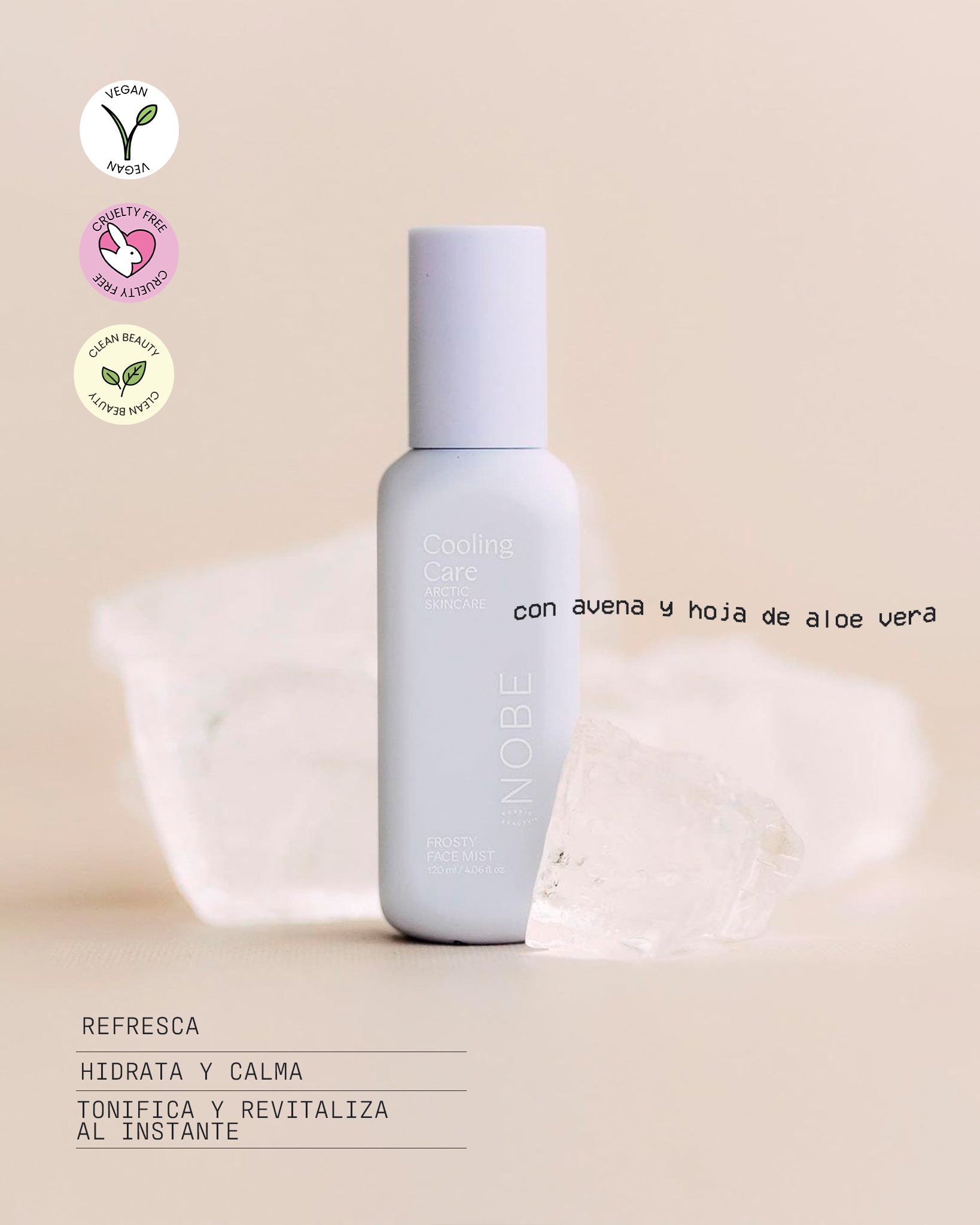 Bruma facial escarchada 120 ml NOBE Cooling Care