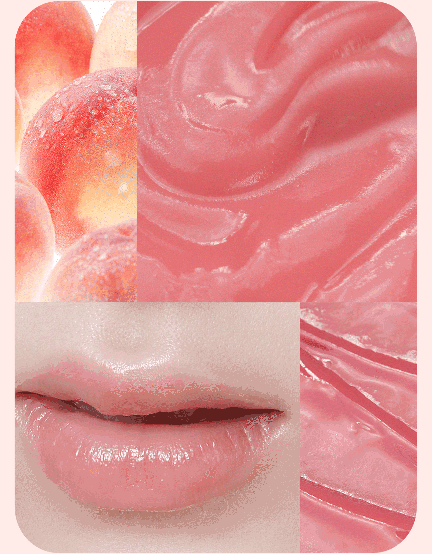 BÁLSAMO LABIAL MINI PEACH CON ORO 24K
