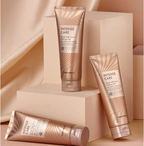 Exfoliante facial y corporal Intense Care Gold 24K 2 en 1 Antiedad y antimanchas