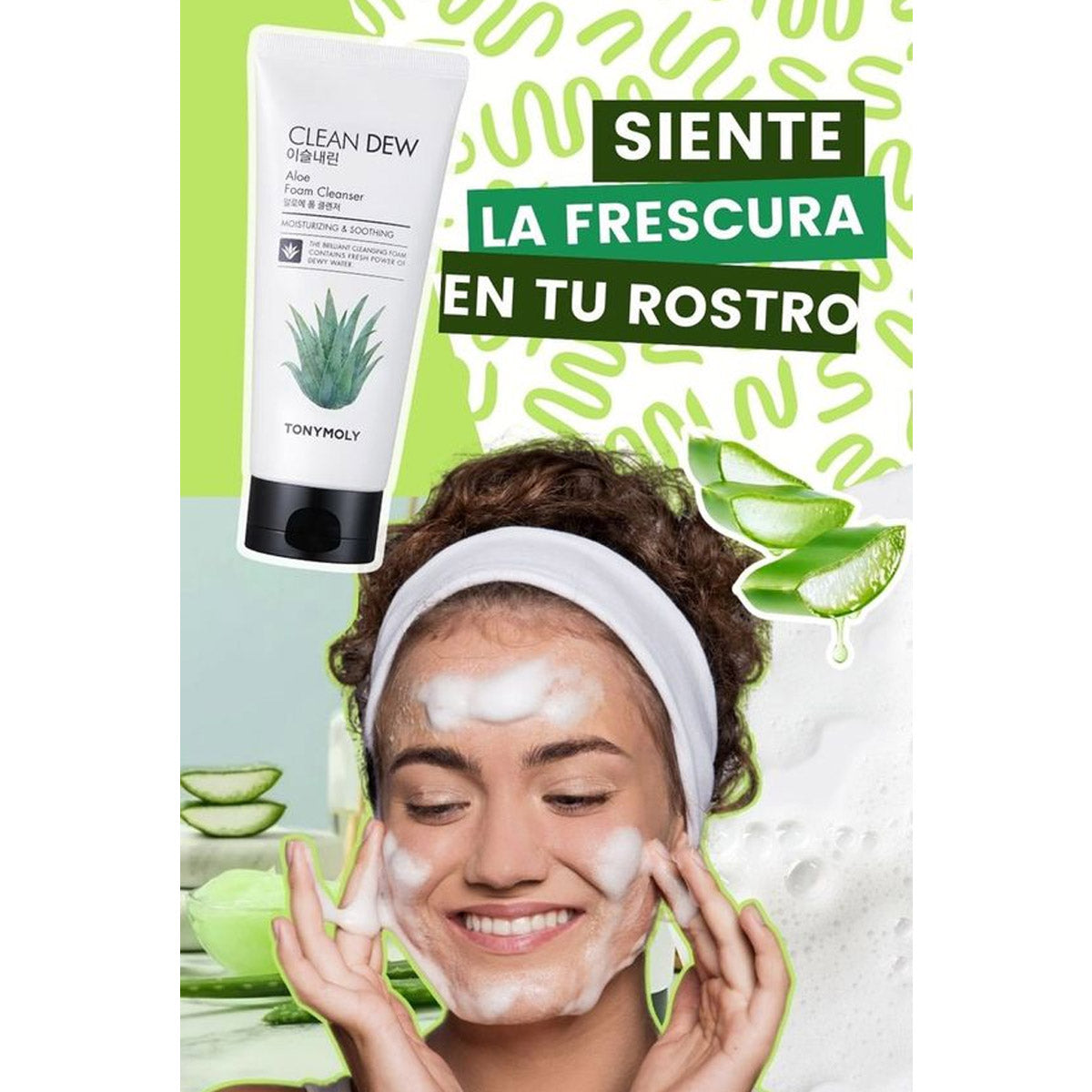 Espuma limpiadora de áloe Clean Dew