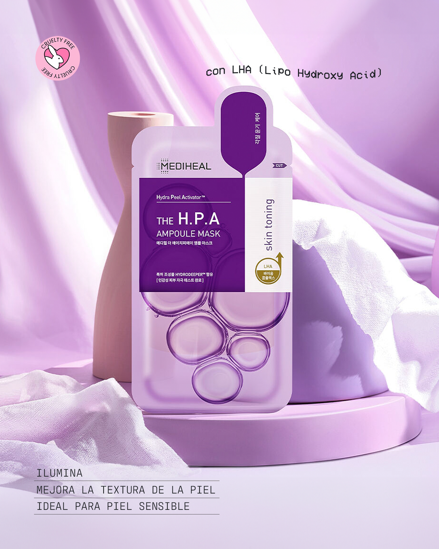 C Mediheal THE H.P.A Glowing Ampoule Mask*10