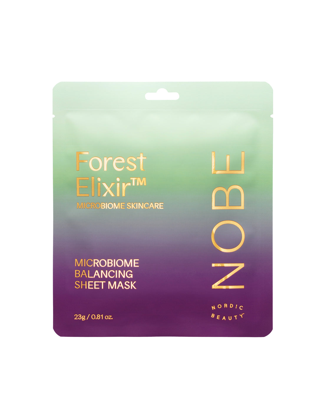 Mascarilla Hoja Equilibrante Microbioma 1ud NOBE Forest Elixir