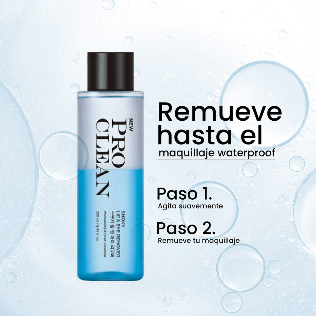 Desmaquillante Labios y Ojos Pro Clean