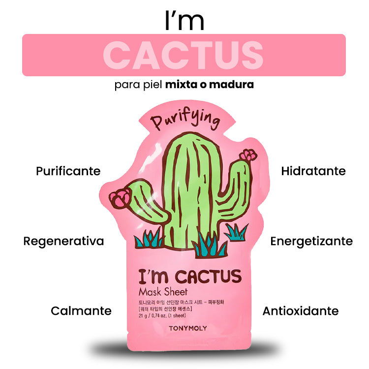 Mascarilla purificante de Cactus - I&