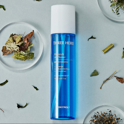 Three Herb - Toner dermatológico anti acné