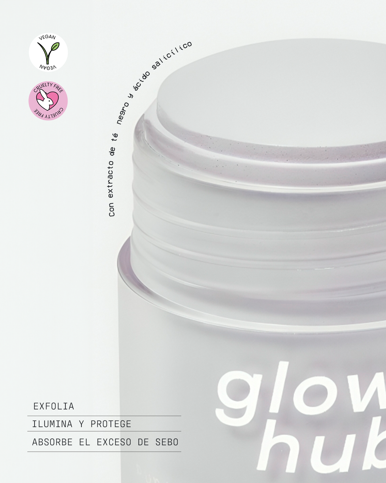 Mascarilla facial purificante e iluminadora en barra Glow Hub