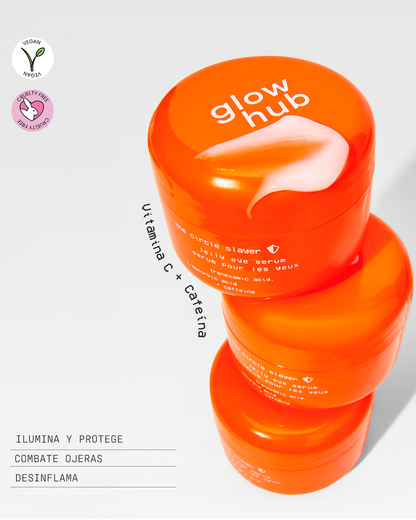 Crema para contorno de ojos con vitamina C Glow Hub