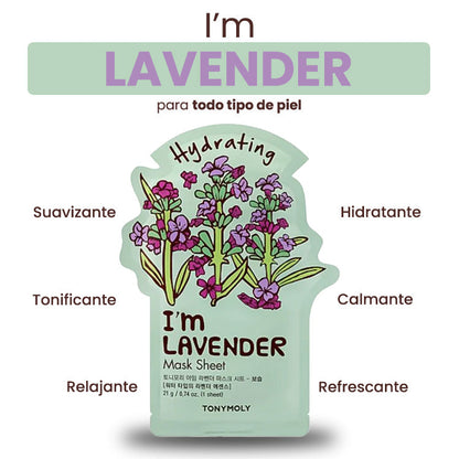 Mascarilla hidratante con Lavanda - I&