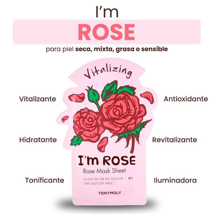 Mascarilla hidratante de Rosa - I&