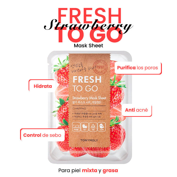 Mascarilla de fresa Fresh to go