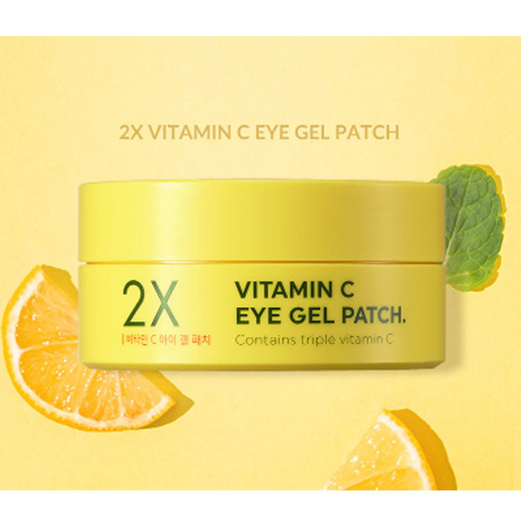 Parches de gel aclarantes y anti arrugas para ojos 2x Vitamina C