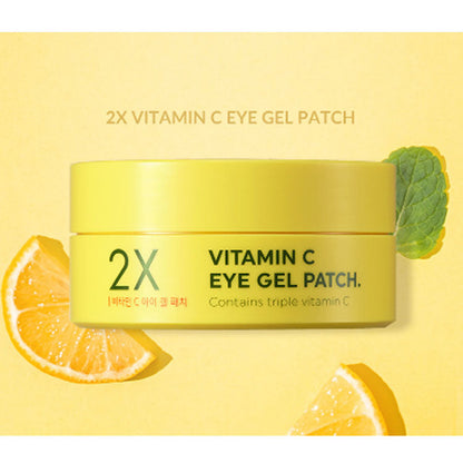 Parches de gel aclarantes y anti arrugas para ojos 2x Vitamina C