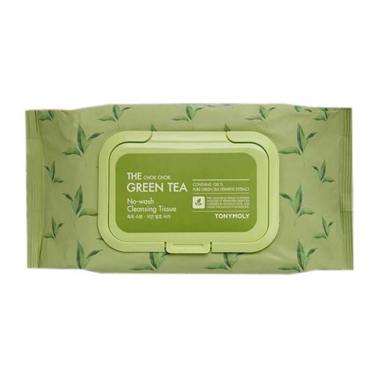 Toallitas desmaquillantes de té verde - Chok Chok