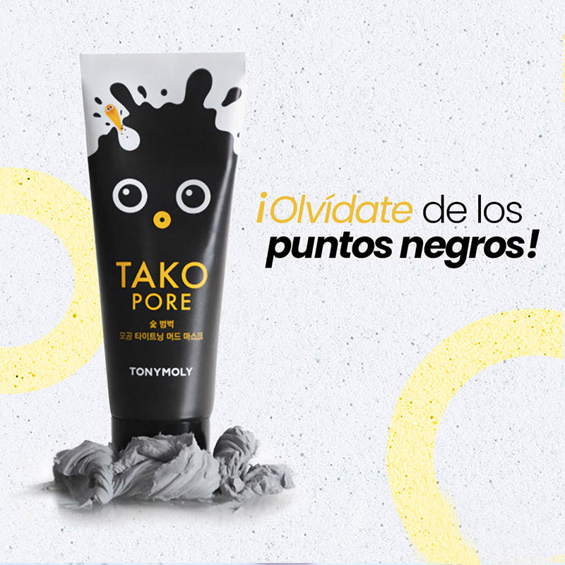 Mascarilla de barro para ajustar los poros - Tako Pore Charcoal