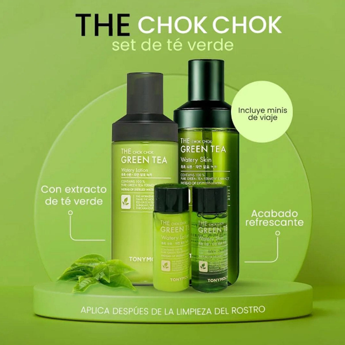 The Chok Chok Green tea skin care set