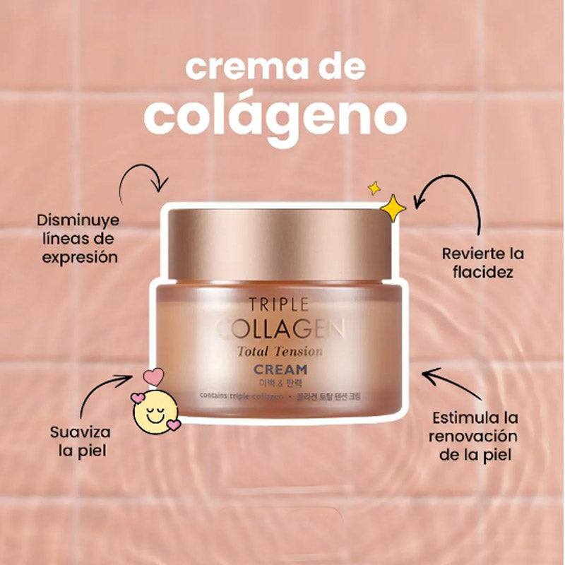 Triple colageno crema rejuvenecedora efecto tensor