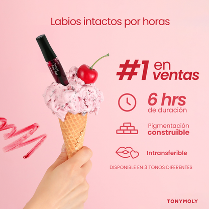 Tinta para labios tono 01 cherry pink Delight